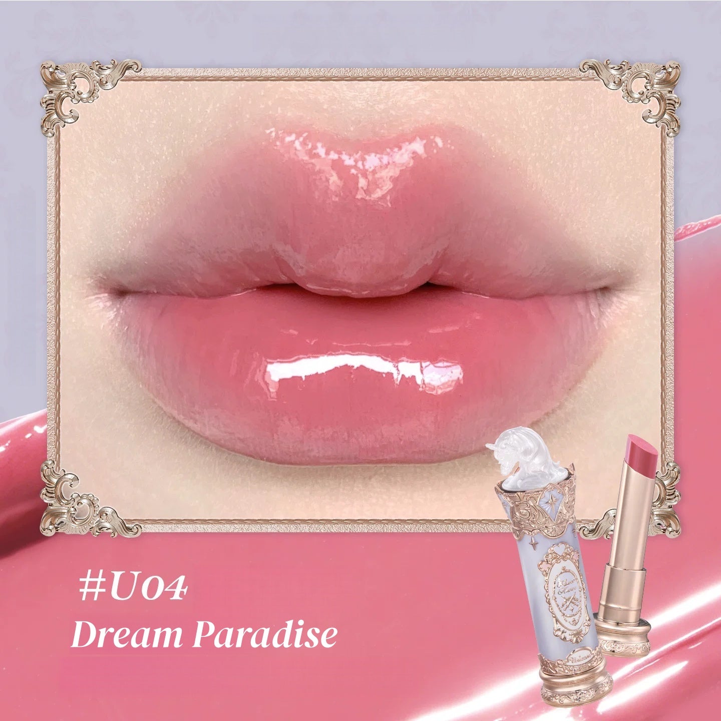 Flower Knows Unicorn Collection Glossy Long-wear Moist Lipstick T5900
