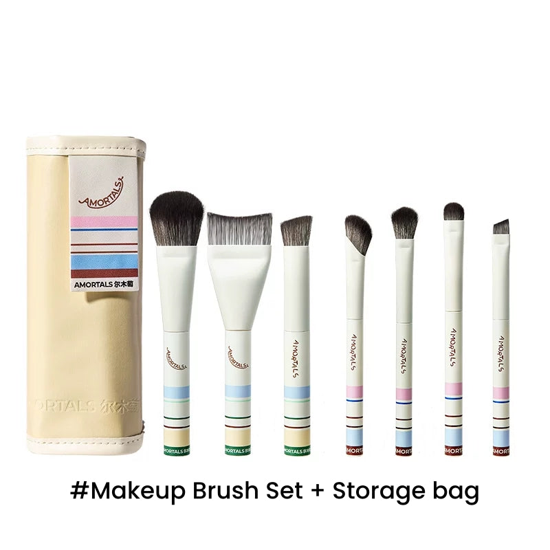 AMORTALS Travel-Friendly Portable Makeup Brush Set T5742