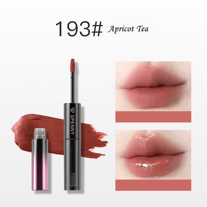 SPENNY Double-end Long Wear Matte & Mirror Lip Glaze T4362