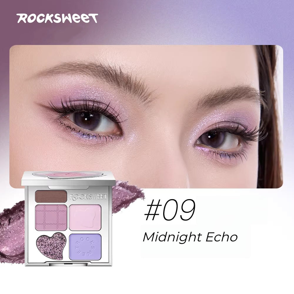 ROCK SWEET Rhythmic Fantasy Collection 5-color Eyeshadow Palette T5655