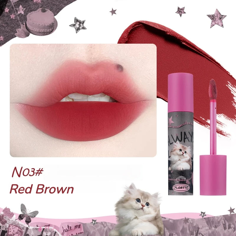 FLORTTE Matte Velvet Milk Cake Lip Glaze T5878