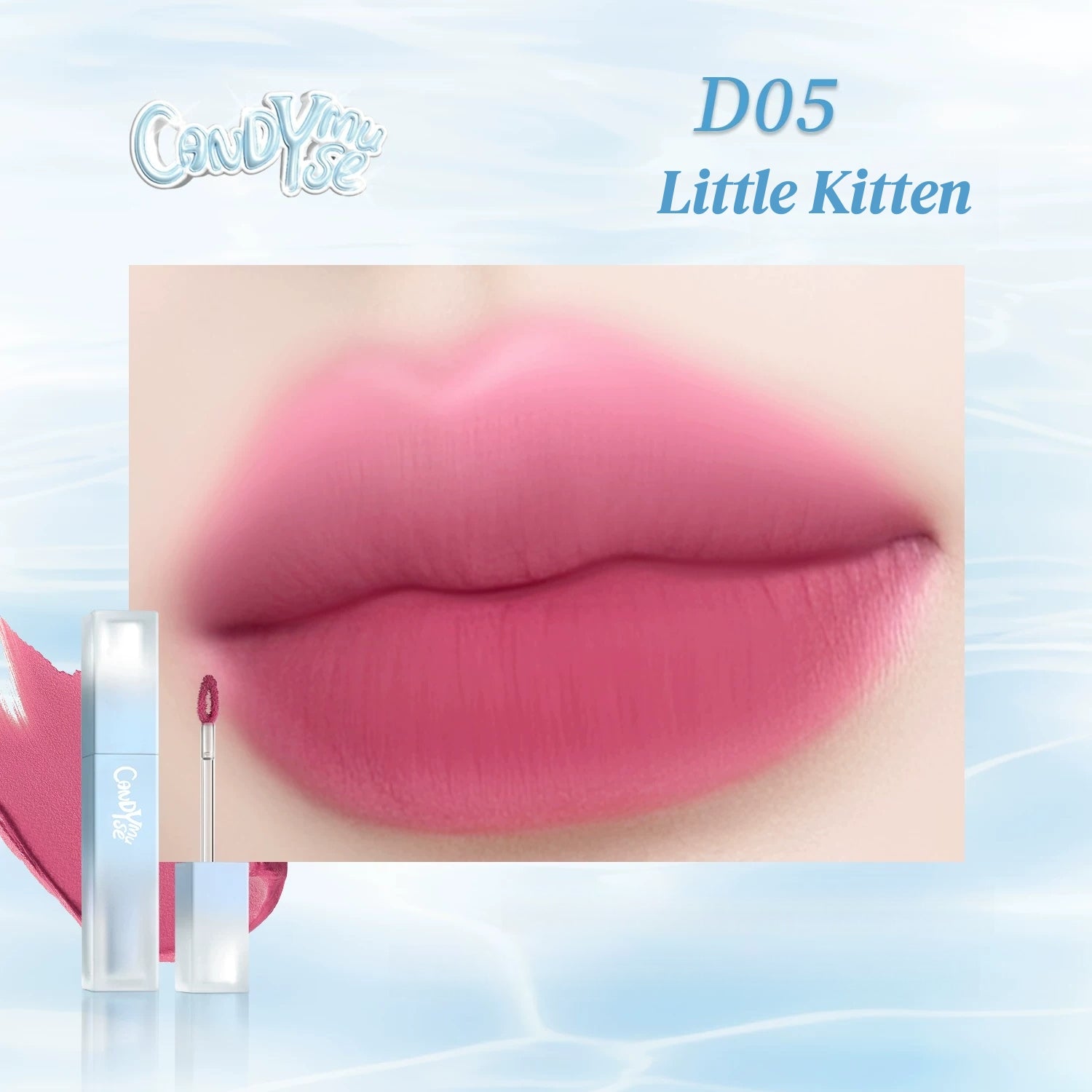 CANDY MUSE Water Bubbles Collection Matte Moist Lip Glaze T5805