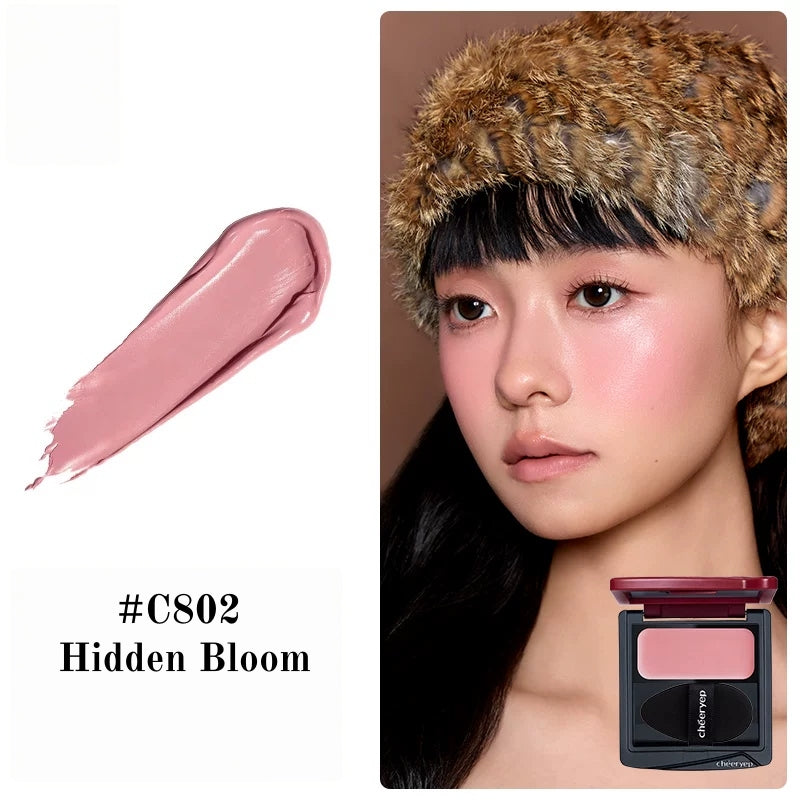 QianYan Cocoa Manor Tales Collection Silky Blusher Cream T6061