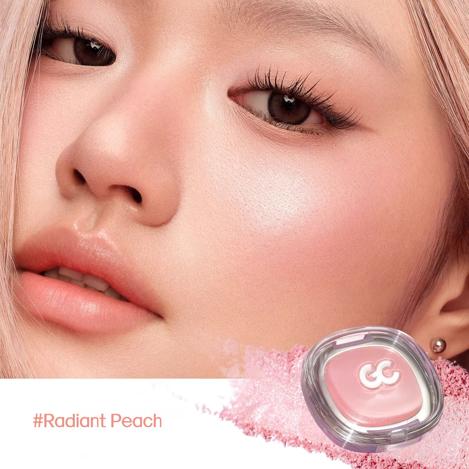 GIRLS CRUSH Satin Makeup Blusher Cream T5663