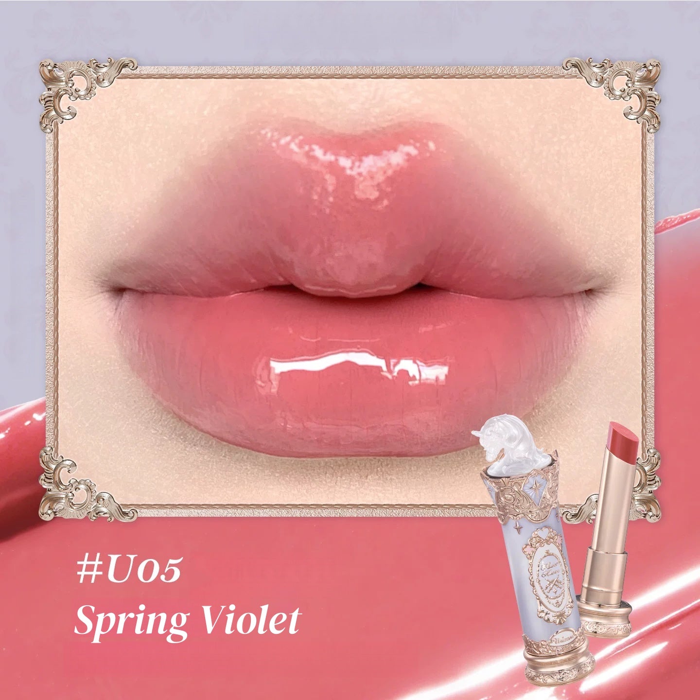 Flower Knows Unicorn Collection Glossy Long-wear Moist Lipstick T5900