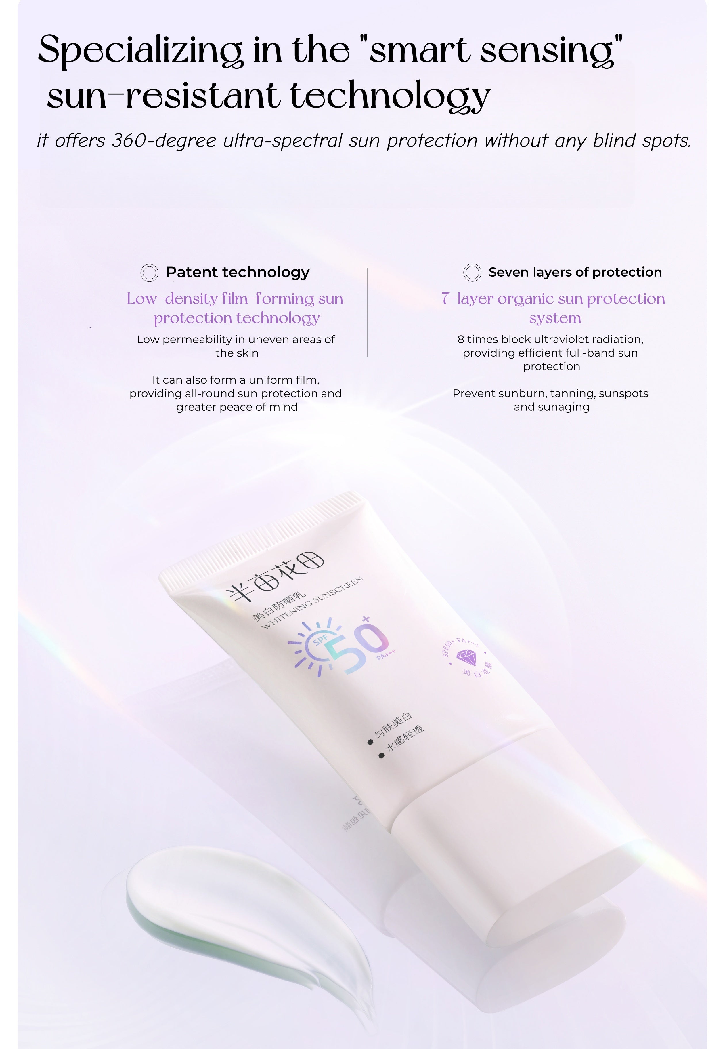 Little Dream Garden Airy Whitening Sunscreen Lotion SPF50+ PA+++ T4790