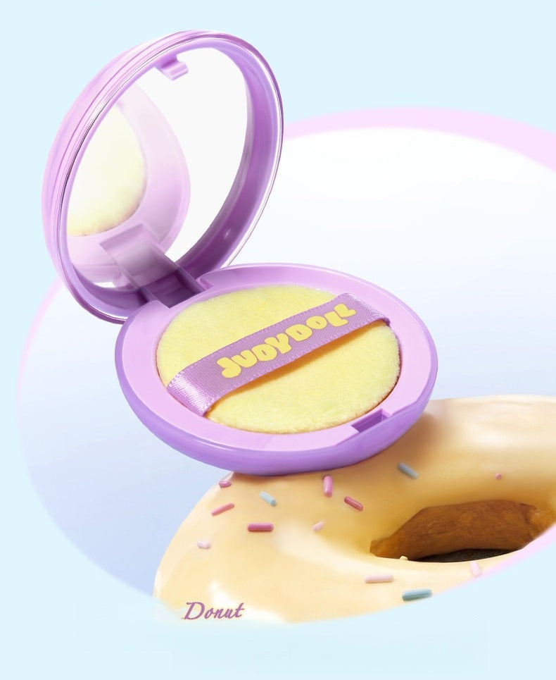 JUDYDOLL Jelly Collection Velvet Matte Long-wear Donut Pressed Powder T5873