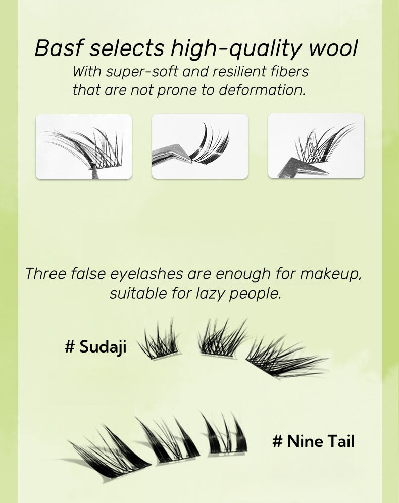 Lishu Fox Type Glue-free Long-wear Natural Flase Eyelashes T4593