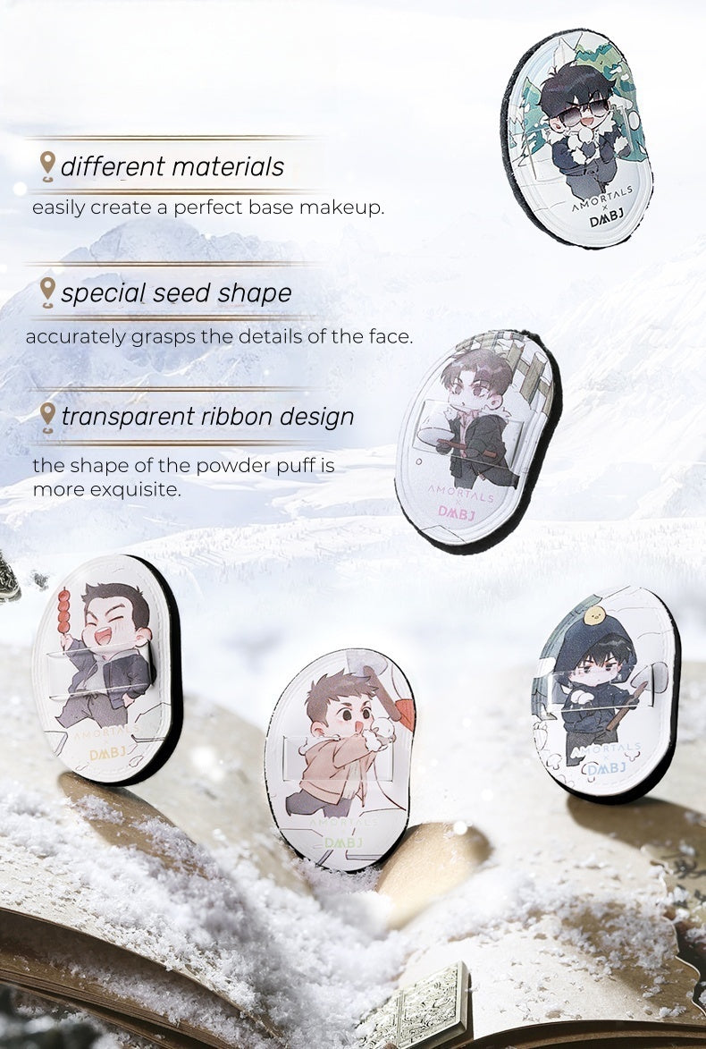 AMORTALS X The Lost Tomb Mini Thumb Makeup Puff 5 Pcs Set T4616