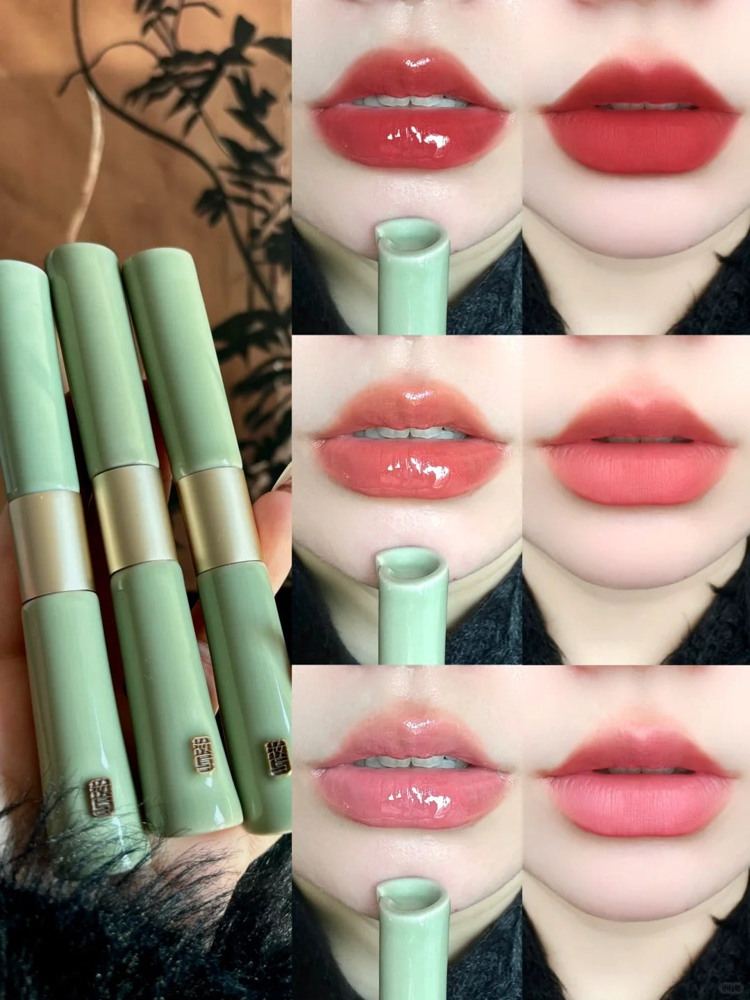 DRAWSHINE Scroll Collection Double-Head Matte & Mirror Lip Glaze T4245