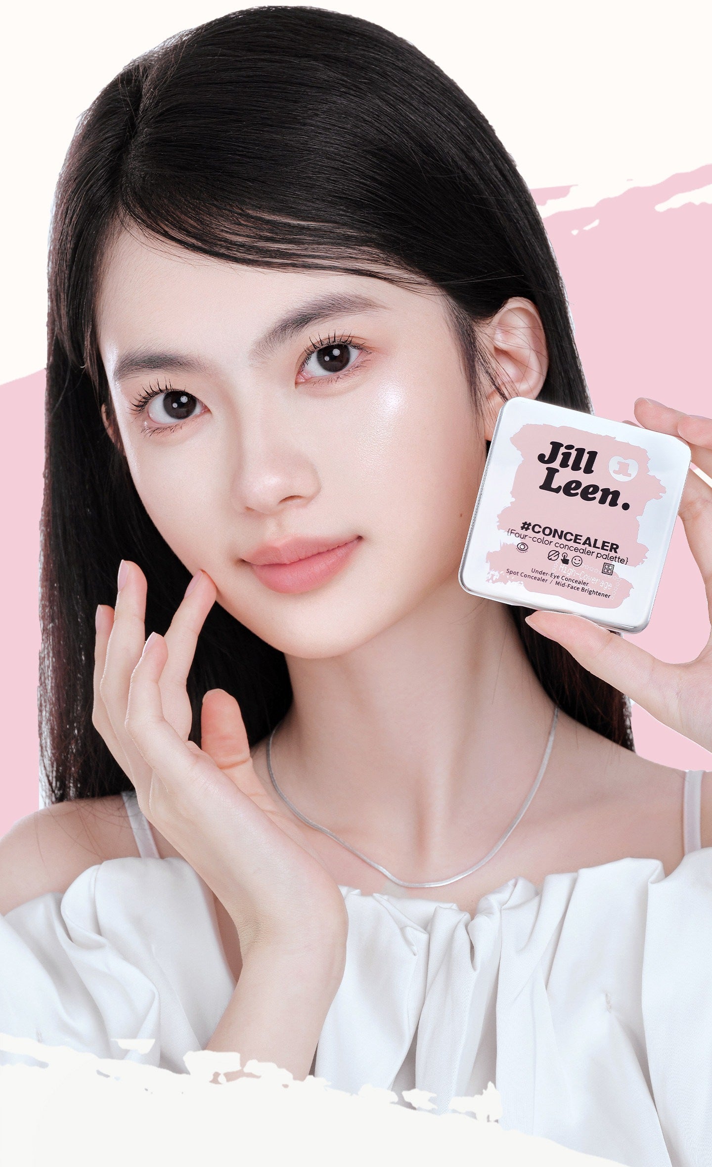 JILL LEEN 4-color Moist Concealer Palette T5627