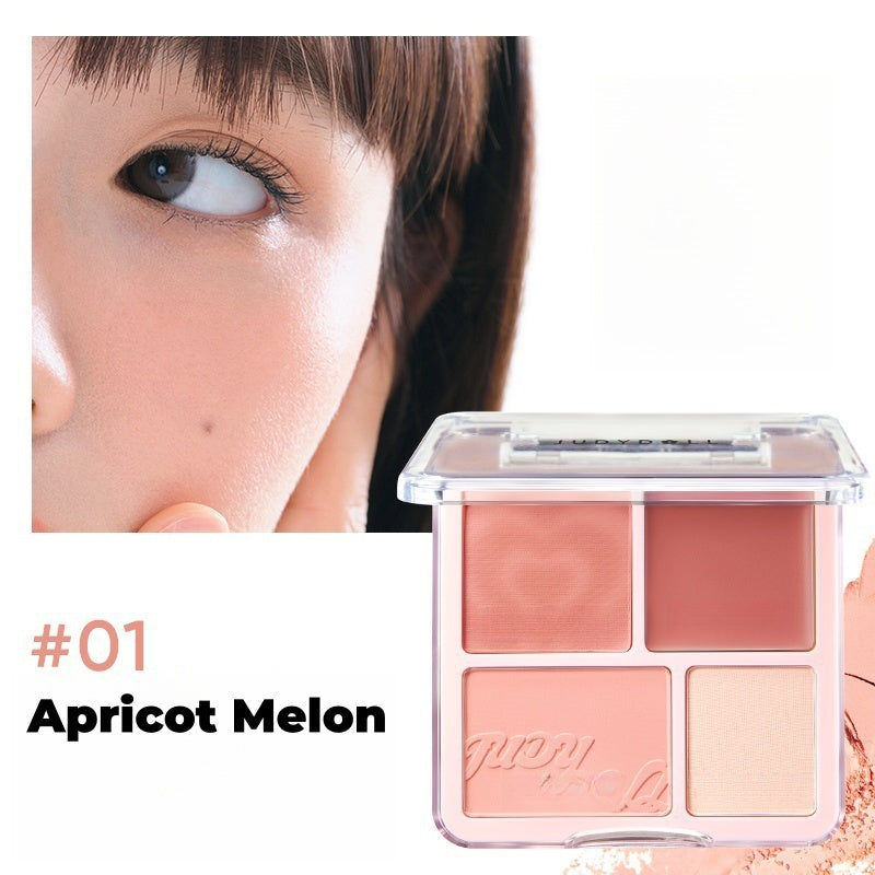 JUDYDOLL Blushsher &amp; Highlighter Makeup Palette T4491