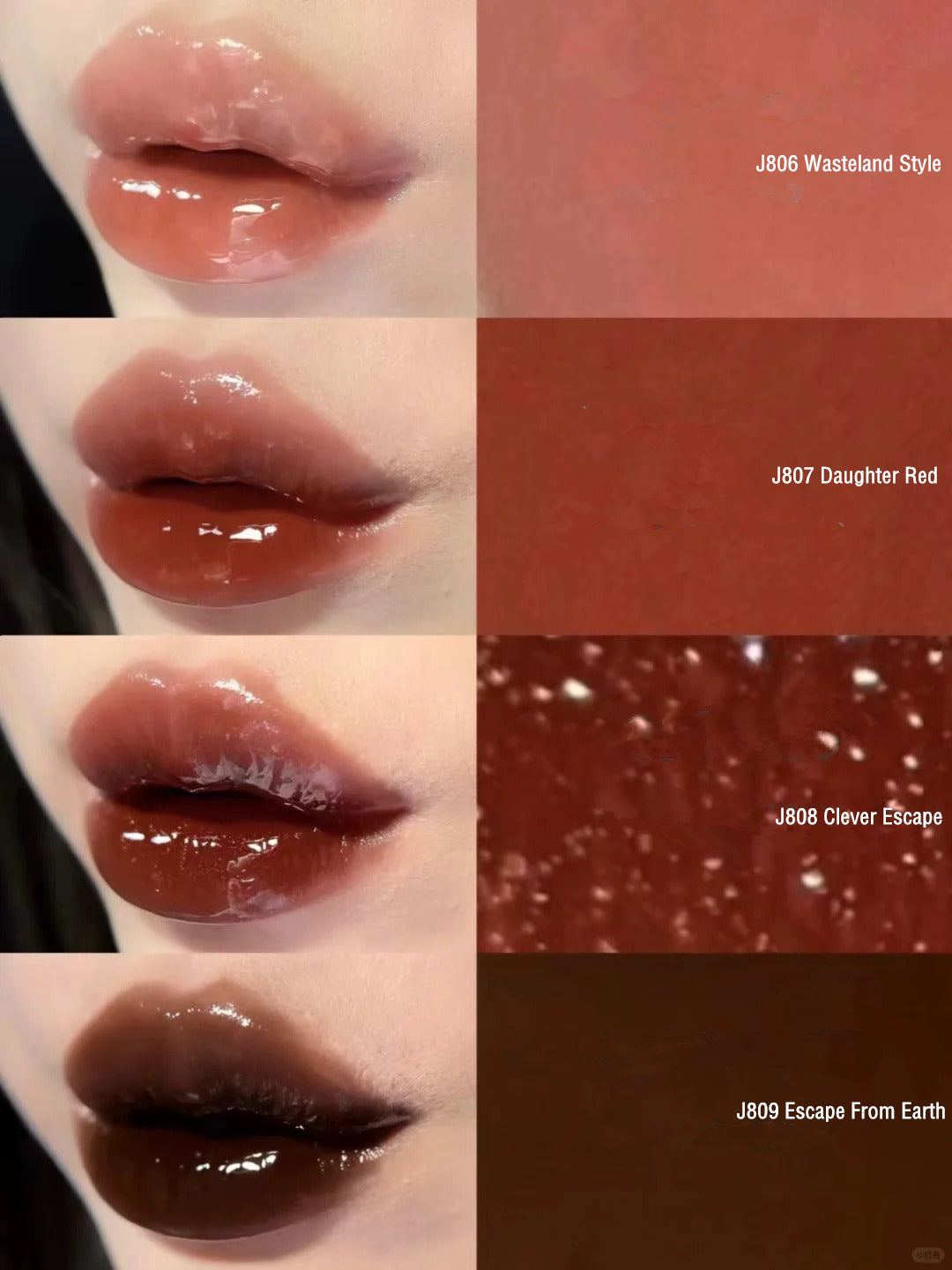 Girlcult Gold Digger Belle Mirror Lip Glaze J809 Escape From Earth T4547