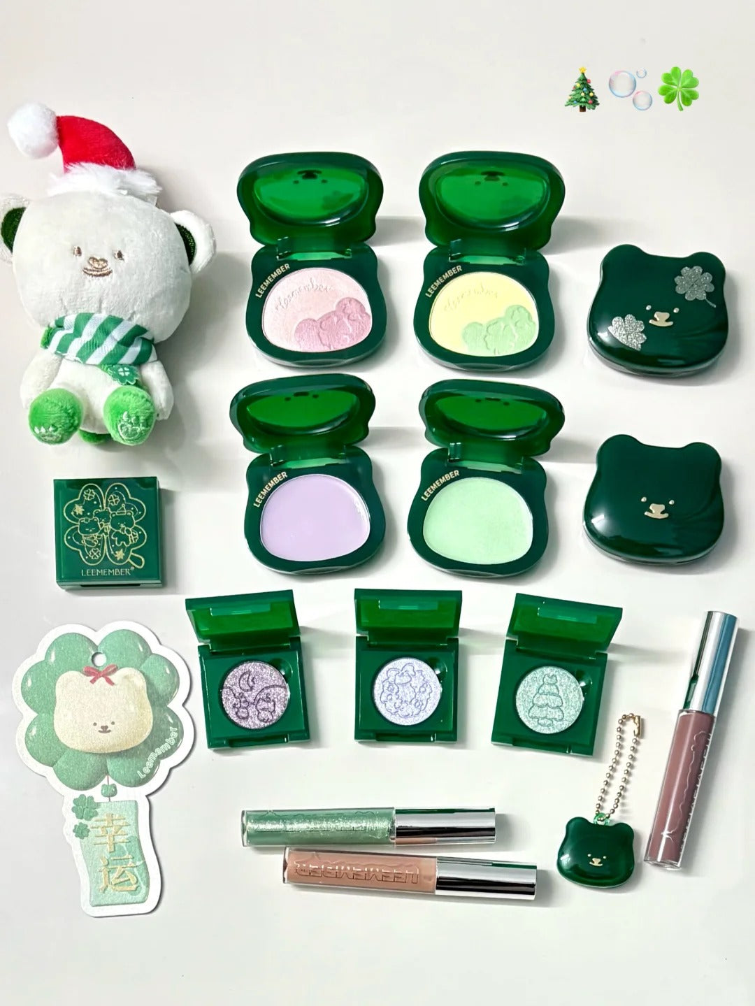 LEEMEMBER Christmas Four-leaf Clover Collection Makeup Gift Box T5370