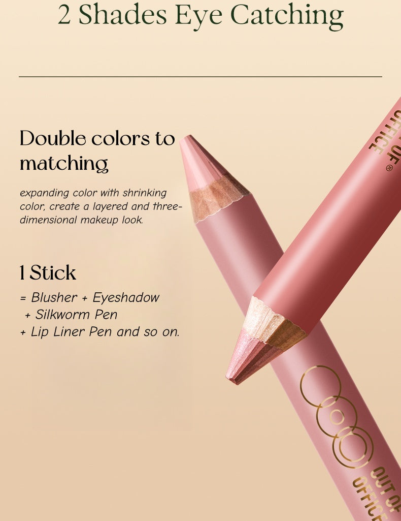 OUT-OF-OFFICE Double-head Multi-use Blusher Pen T4819