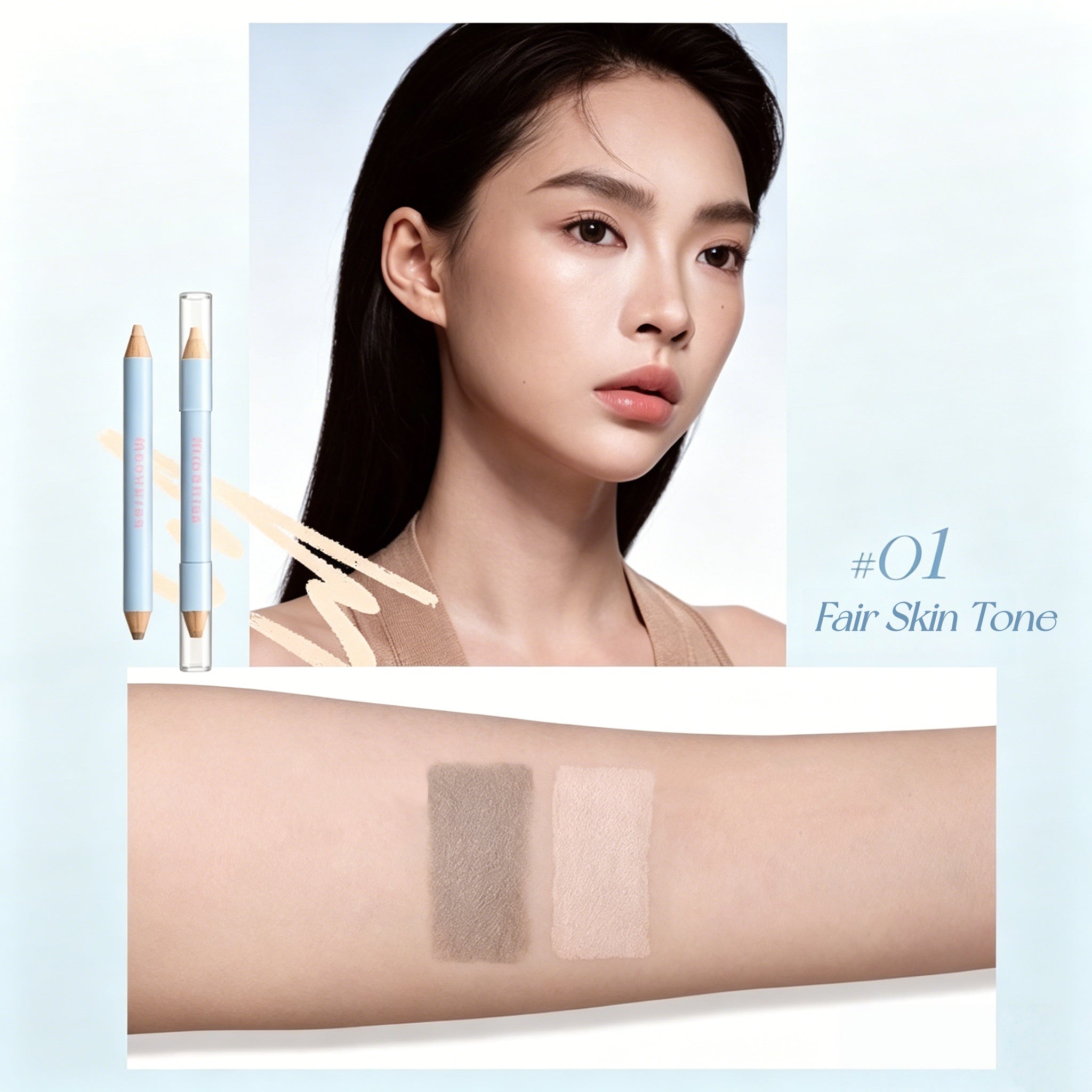MOOEKISS Double-head Highlighter & Contour Pencil T5665