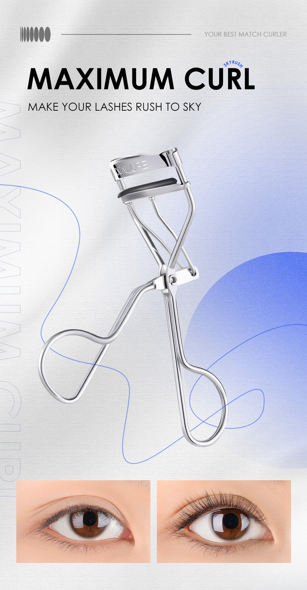 FOCALLURE Wide-angle Curling Eyelash Curler T5356