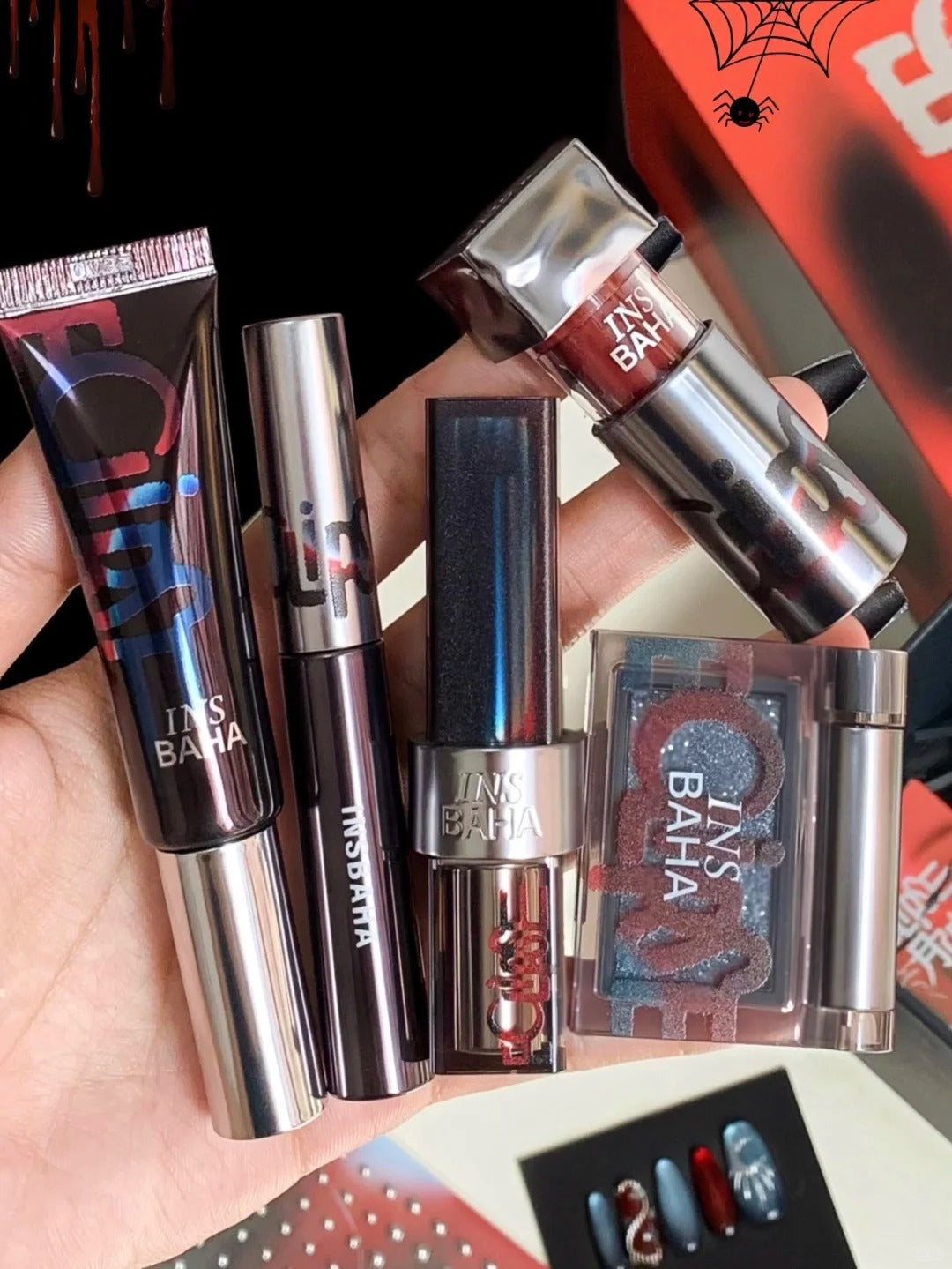 INSBAHA Halloween Lunar Eclipse Collection Lipstick & Eyeshadow & Blusher T5278