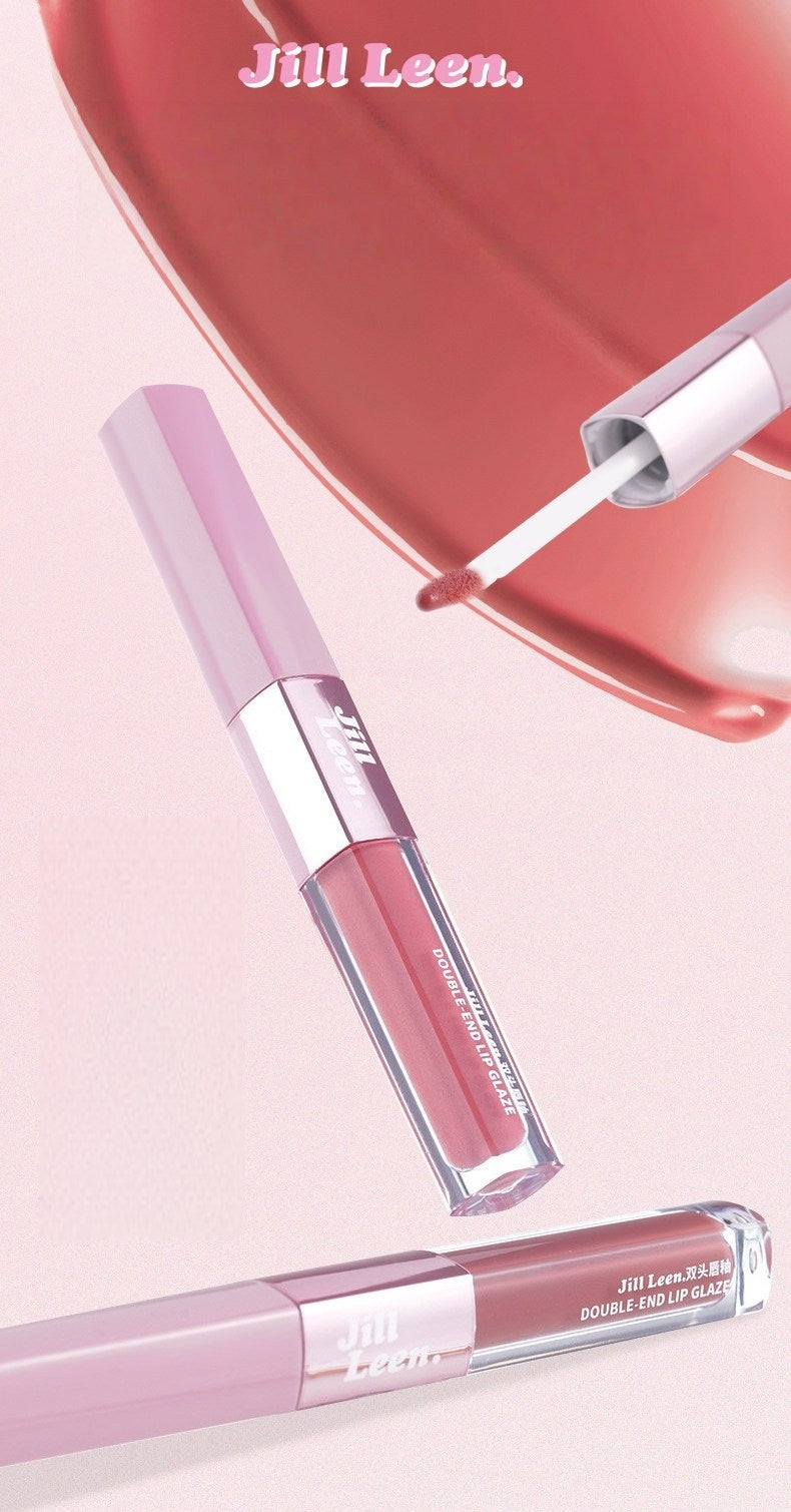 JILL LEEN Long-wear Matte & Glossy Double-head Lip Glaze T5618
