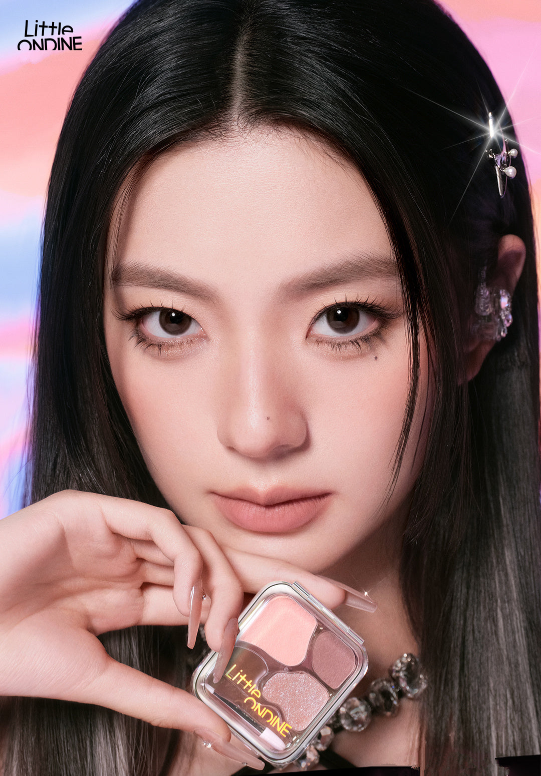 LITTLE ONDINE Four Colors Eyeshadow Palette T3805