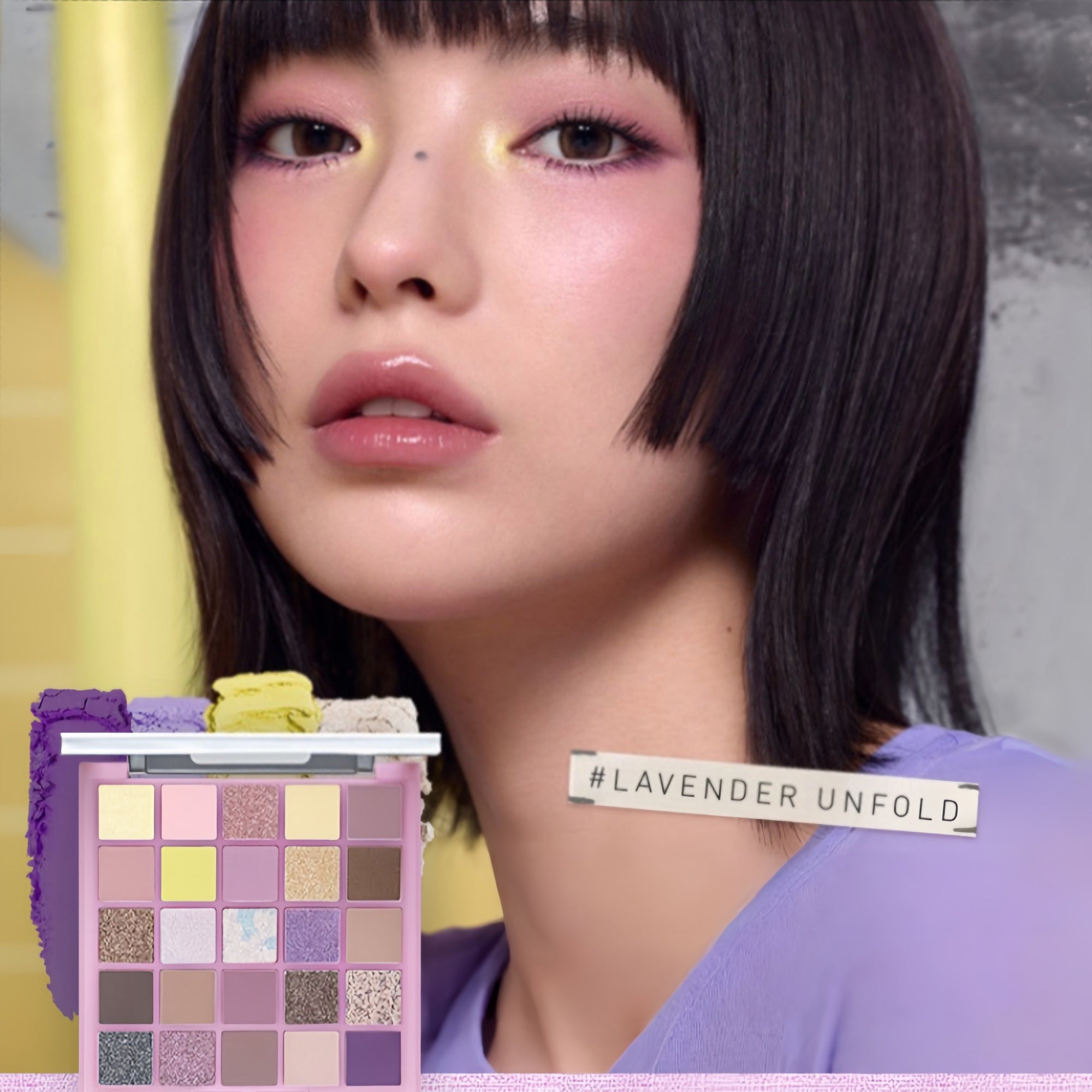 3CE 25-color Eyeshadow Makeup Palette #Lavender Unfold T5444