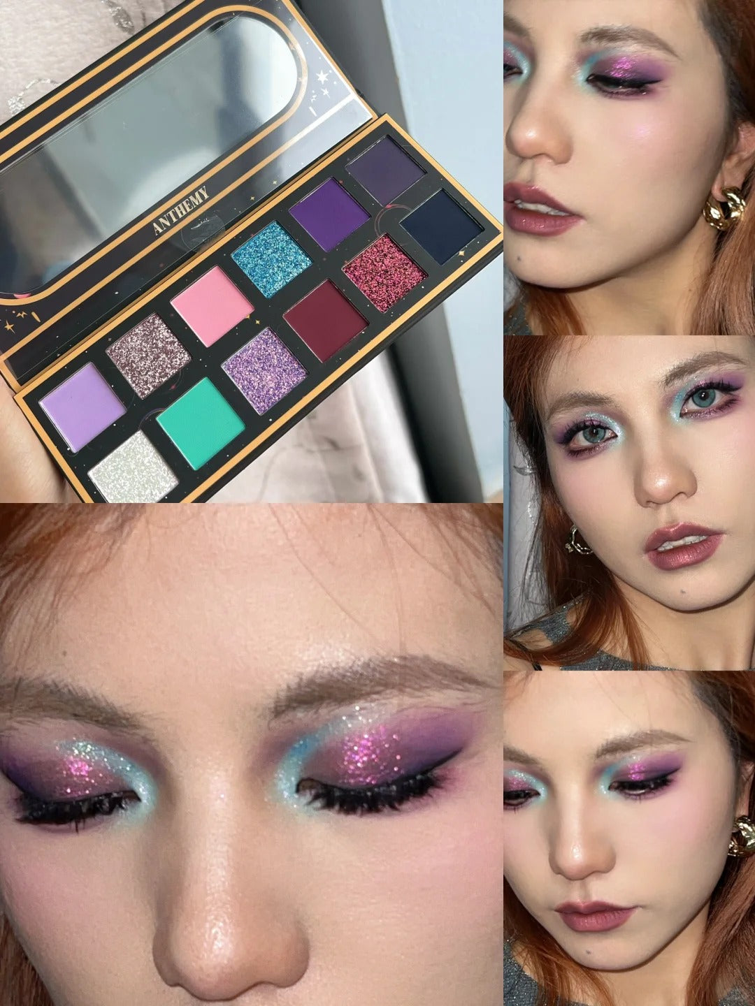 ANTHEMY Butterfly Shadow In Backlight 12-Color Chameleon Eyeshadow Palette (1.0) T4020