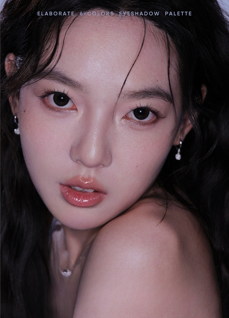 JUDYDOLL 6-color Matte & Pearlescent Eyeshadow Palette T4490