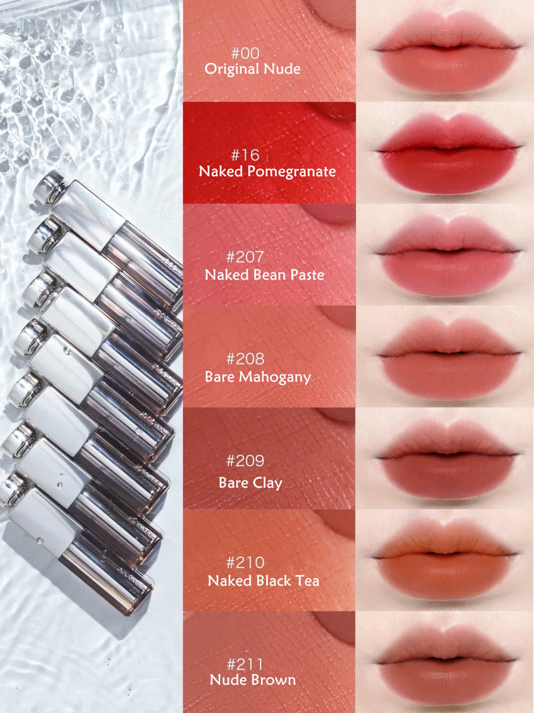 JOOCYEE Watery Essence Rouge Mat Læbestift T3865