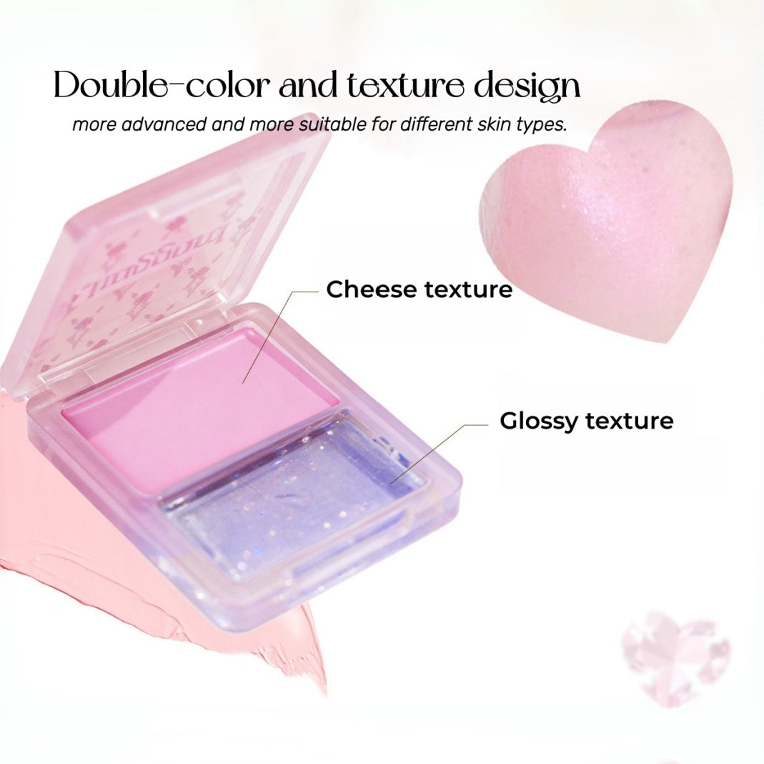 HAGGARD 2-color Long-wear Moist Glossy Blusher Cream T5273