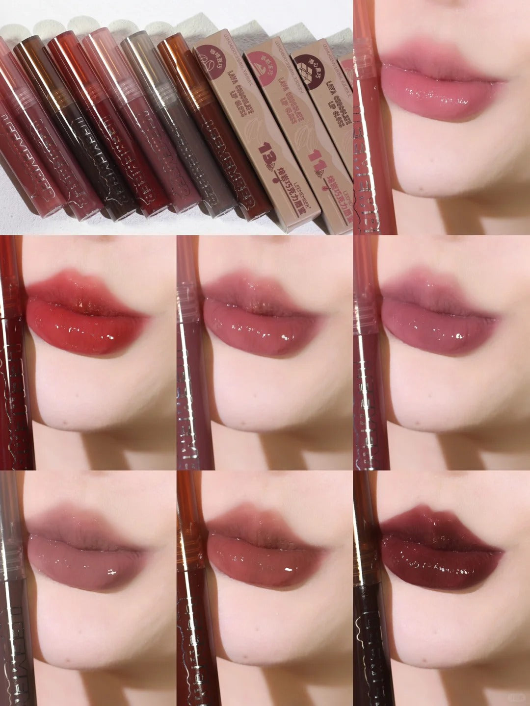 LEEMEMBER Molten Chocolate Moist Mirror Lip Gloss T4312