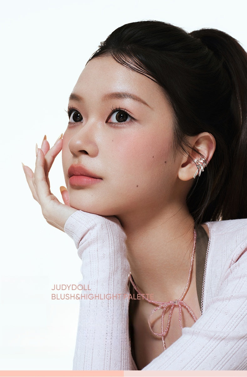 JUDYDOLL Blushsher &amp; Highlighter Makeup Palette T4491