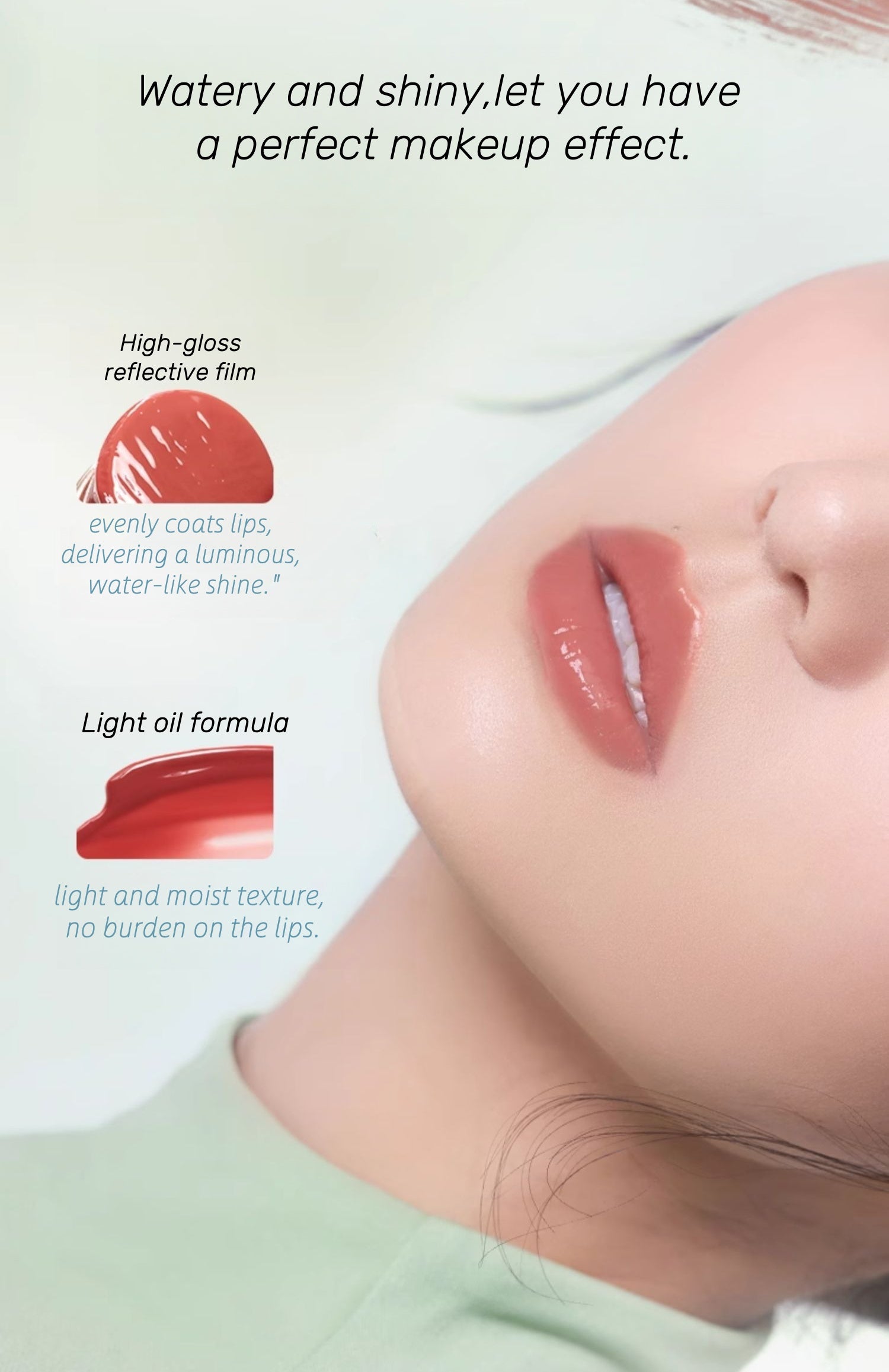 TIMAGE Jade Essence Glossy Moisturize Mirror Lipstick T4606