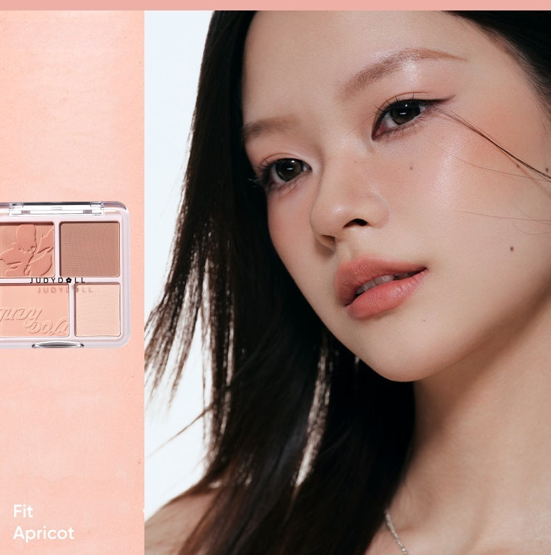 JUDYDOLL Blushsher &amp; Highlighter Makeup Palette T4491