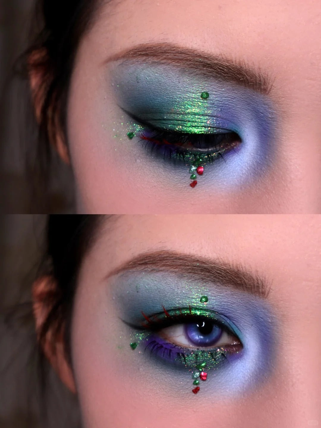 Narimi Misty Silver Lake 8-Color Chameleon Eyeshadow Palette (9.0) T5293