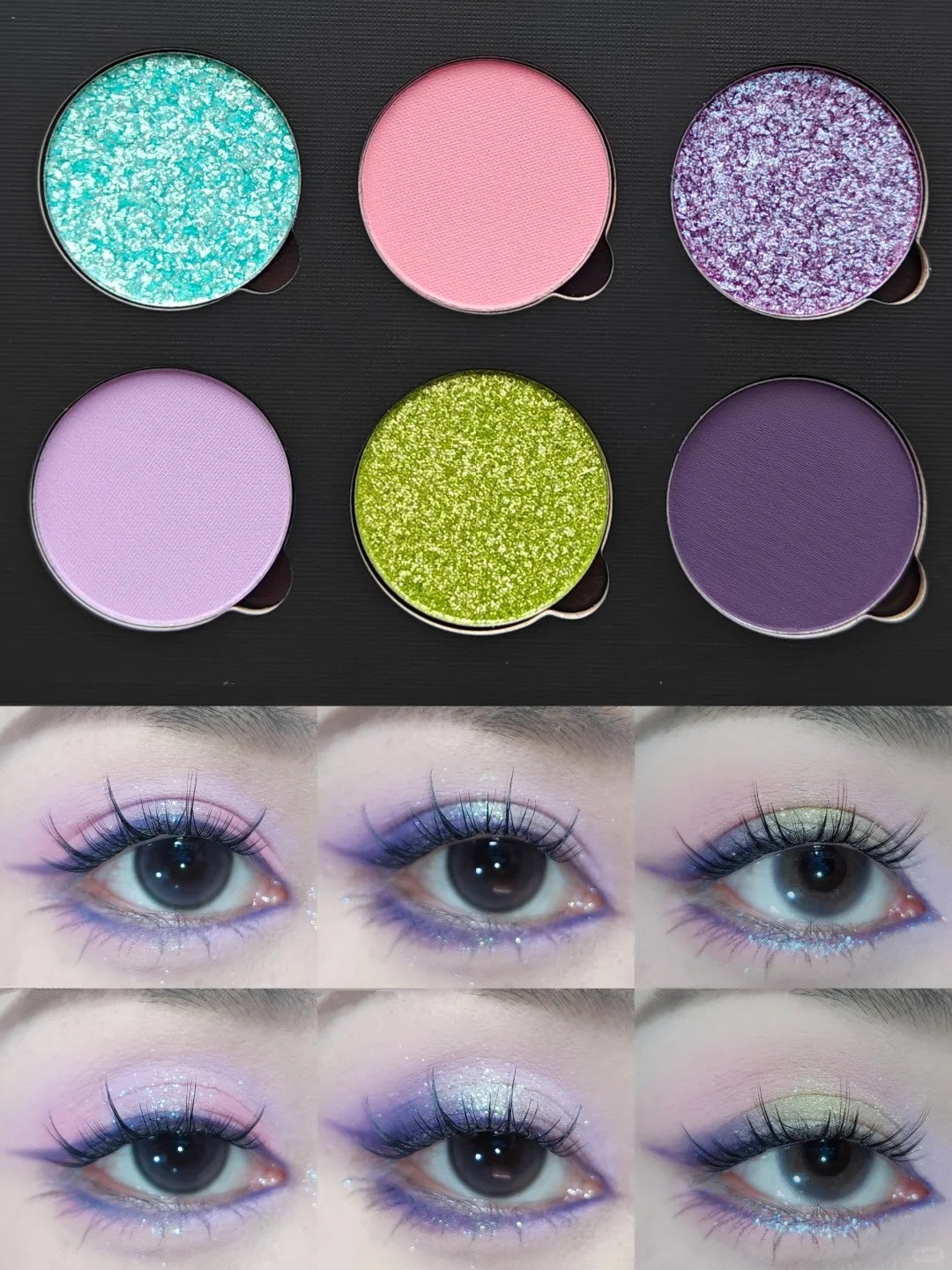 CHOIZ BEAUTY Starry Night 6-Color Chameleon Eyeshadow Palette T4195