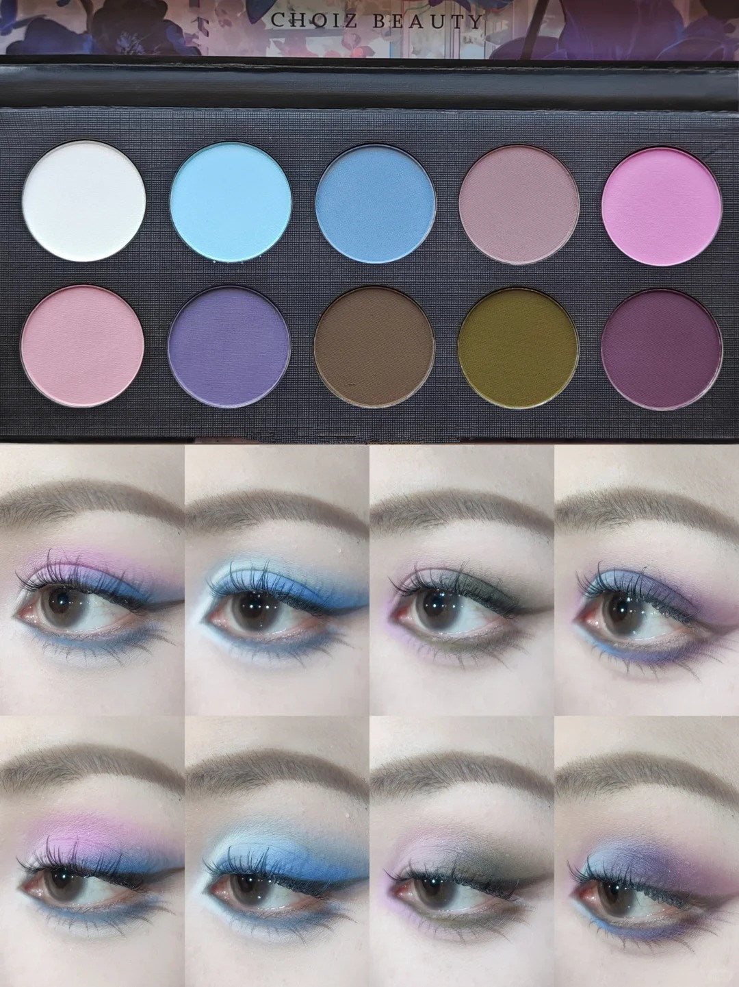 CHOIZ BEAUTY Cold Butterfly 10-Color Matte Eyeshadow Palette T4285