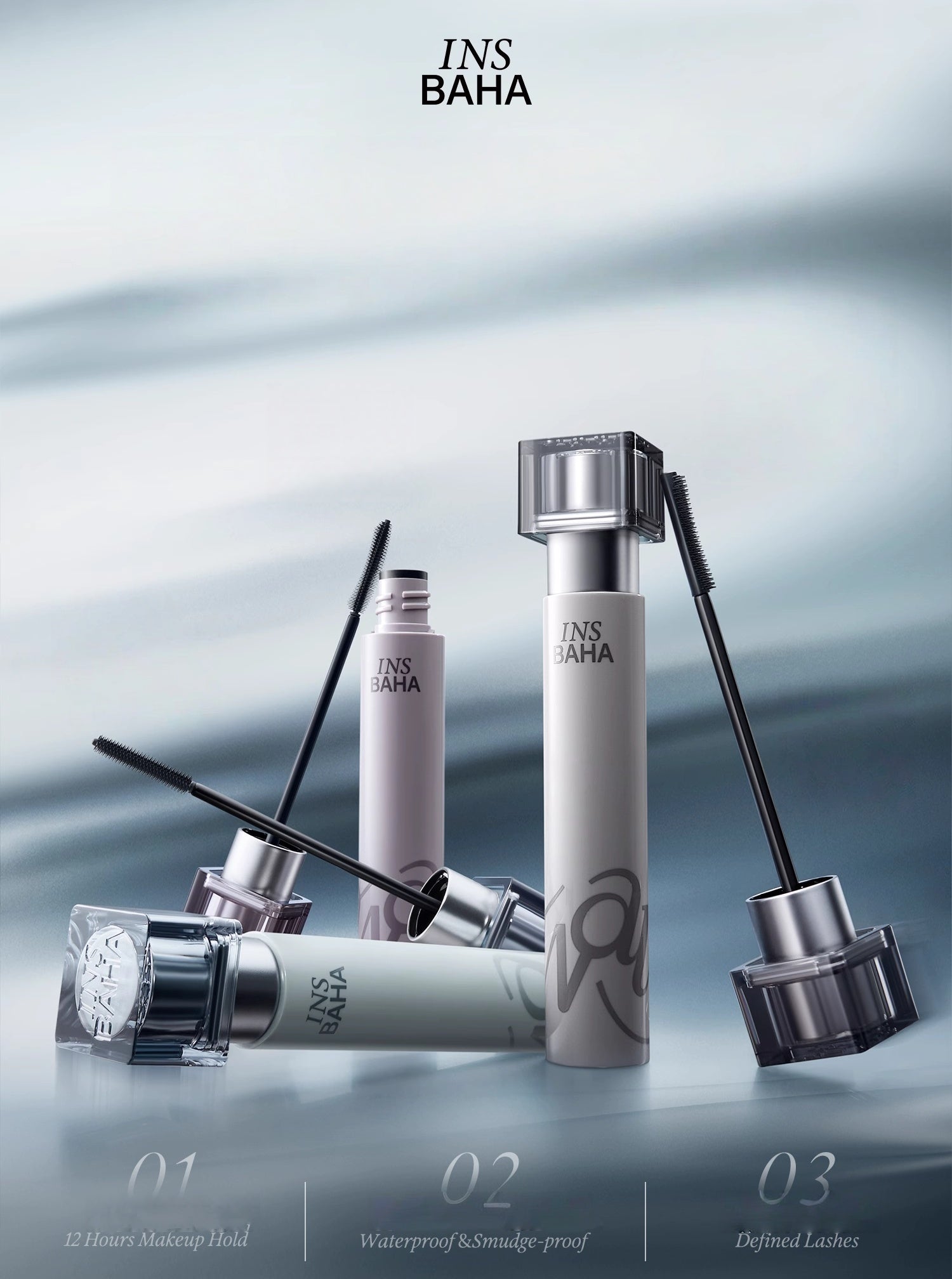 INSBAHA Waterproof Slender Wave Curling Dense Mascara (2.0) T5159