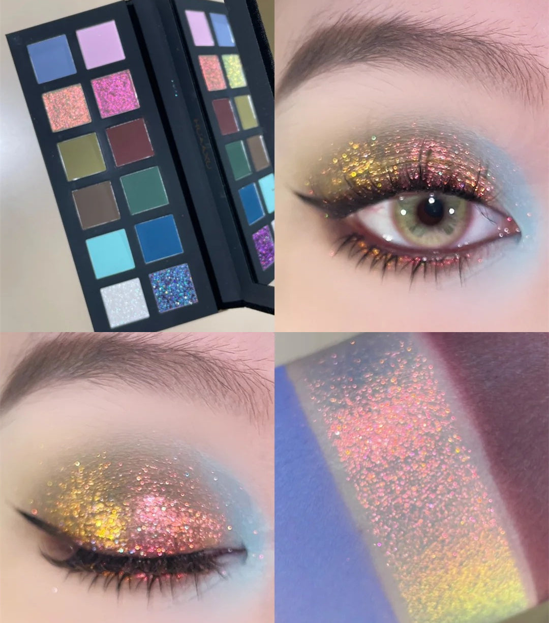 HUAXU Velvet Collection 12-color Chameleon Eyeshadow Palette T4213