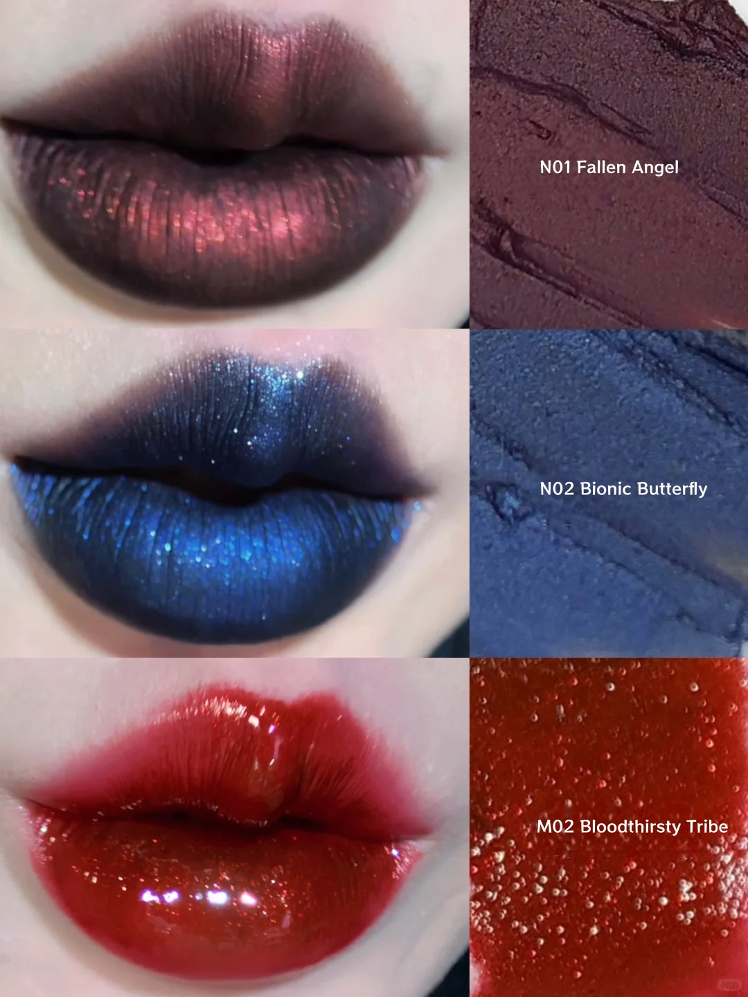 DE'LANCI Otherworldly Gothic Airy Matte & Mirror Lip Gloss T5432