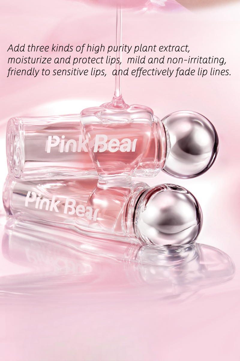 PINK BEAR Mini Bulb Long-Wear Moist Mirror Lip Gloss T4314