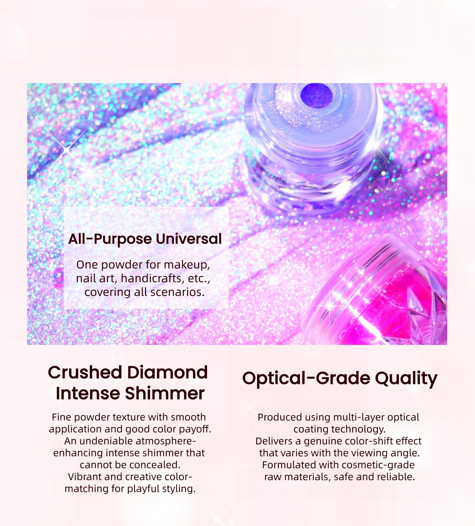 SheenEffect Optical Chameleon Illusion Glitter Mono Eyeshadow T5953