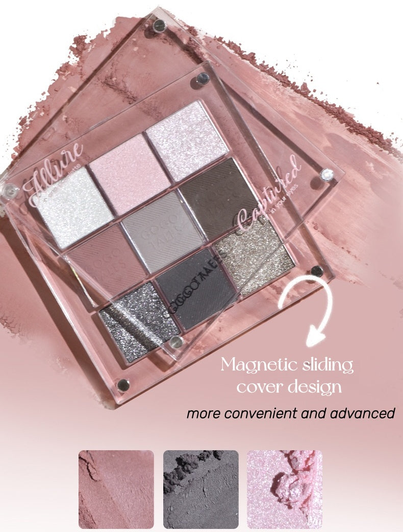 GOGO TALES Magnetic Sliding Cover Smoky Eyeshadow Palette T5234