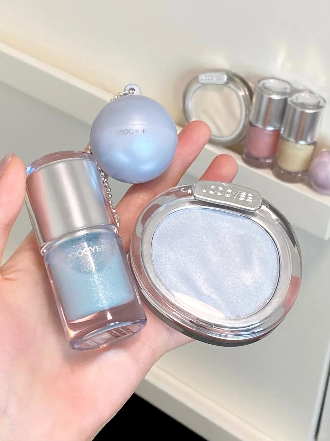 Joocyee Aura Glaze Collection Blusher & Highlighter & Lip Gloss T4916