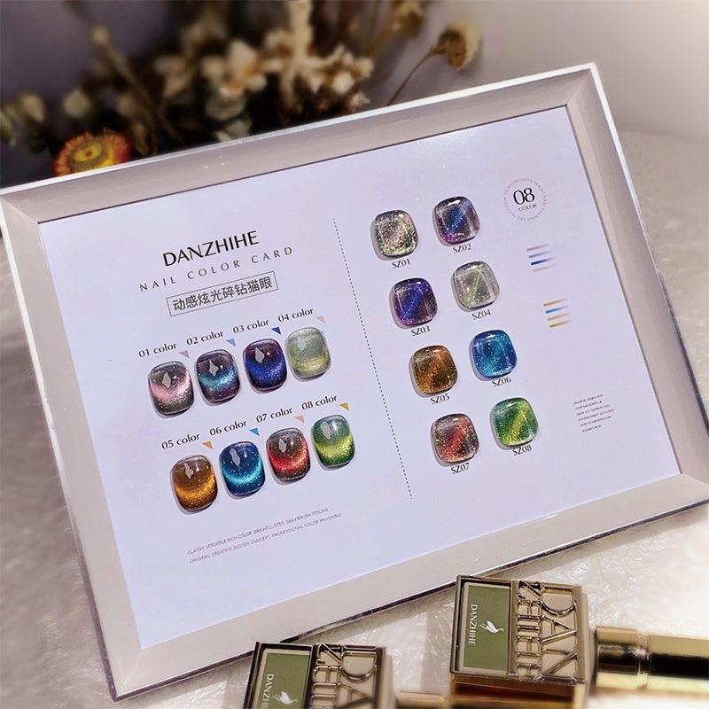 DANZHIHE 12g Dynamic Diamond Dazzling Cat Eye Gel Polish T4715