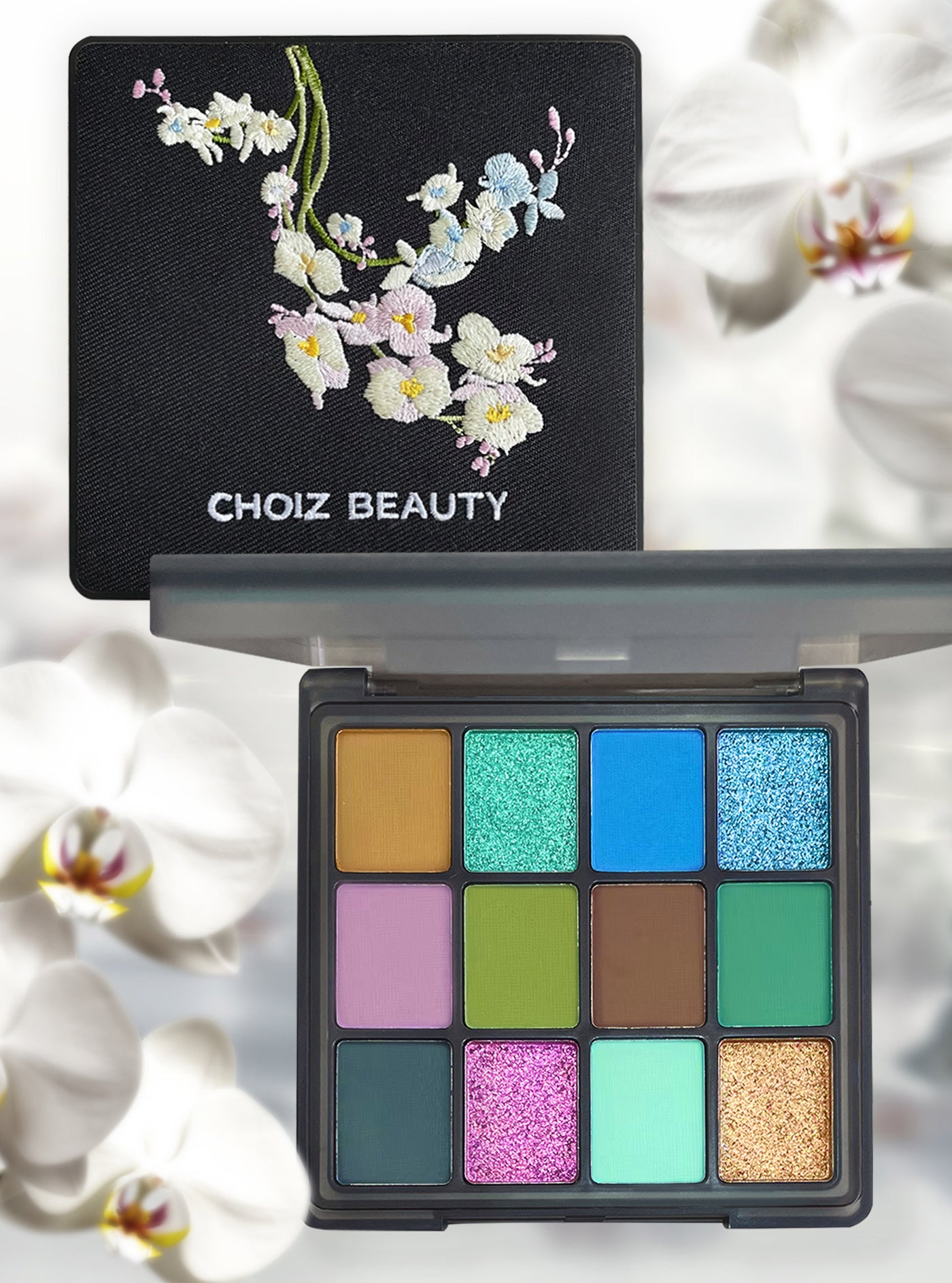 CHOIZ BEAUTY Plant Series Phalaenopsis 12-Color Eyeshadow Palette T3839