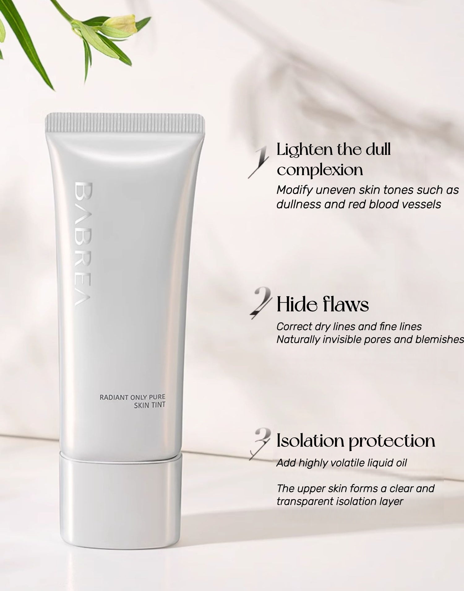 BABREA Long-wear Concealer Hydrating & Brightening Makeup Primer T5522