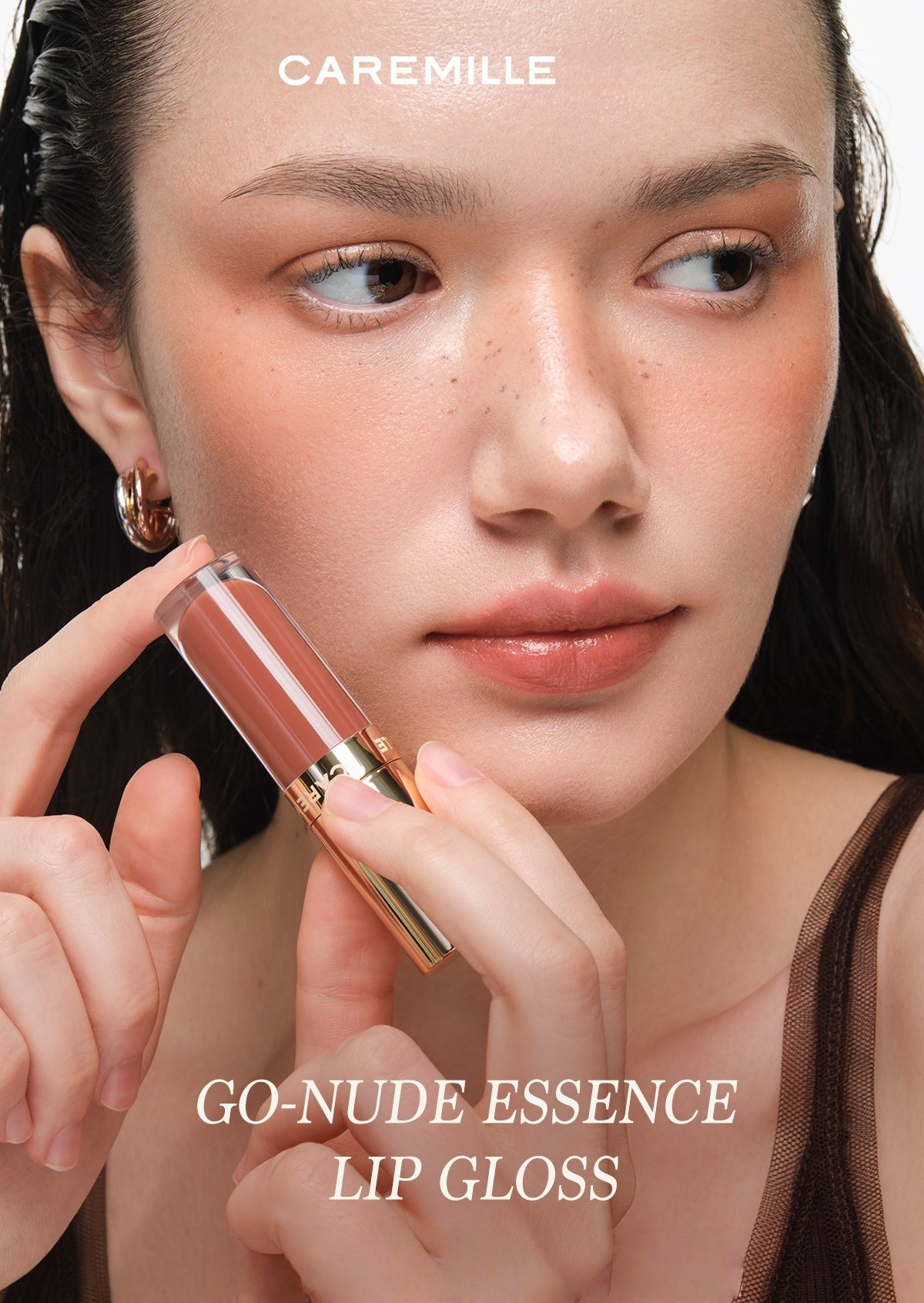 CAREMILLE Go-nude Essence Liquid Glossy Lip Gloss T5054