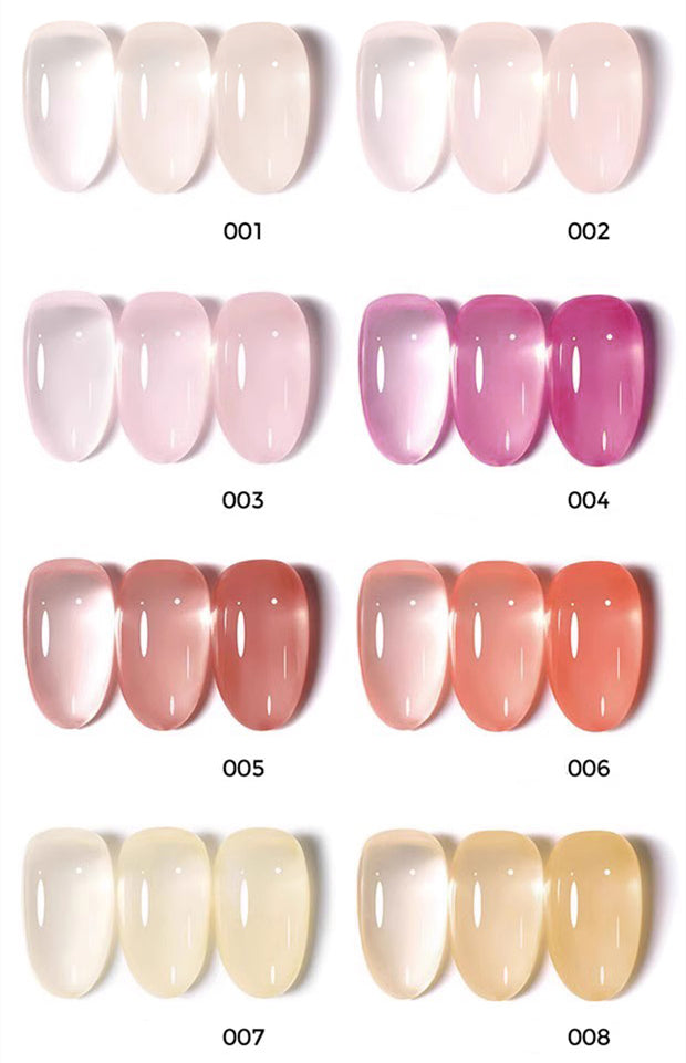 KellyKessa 15ml Luxury Crown Series Ice Crystal Nude Gel Polish T3504