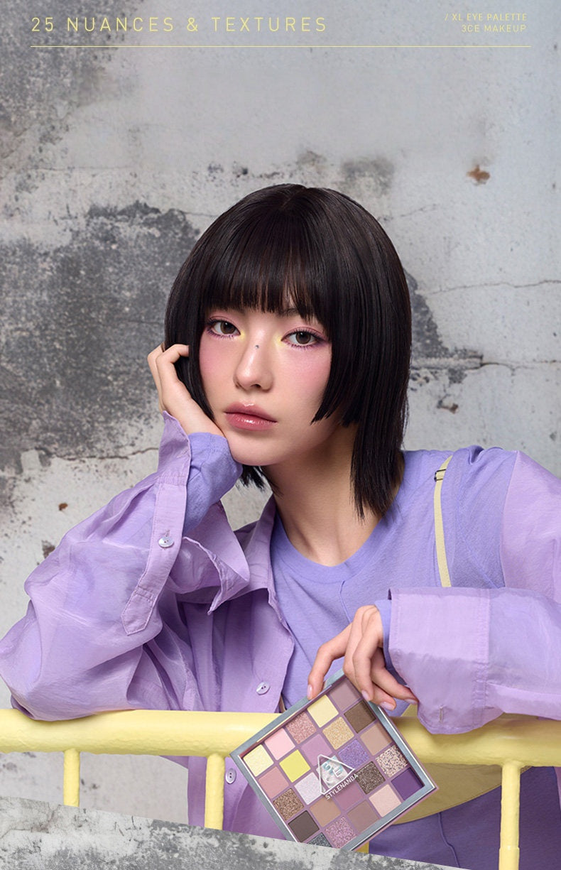 3CE 25-color Eyeshadow Makeup Palette #Lavender Unfold T5444