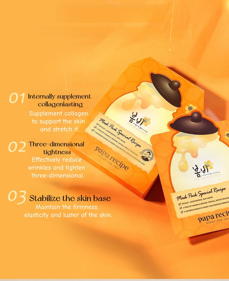 Papa Recipe Orange Honey Can Retinol Anti-winkle Facial Mask (3.0) 20 Pcs T5069